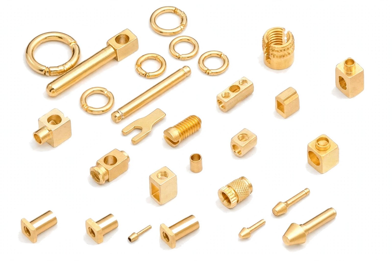 Brass and tinned copper tubular cable lugs in ascending sizes