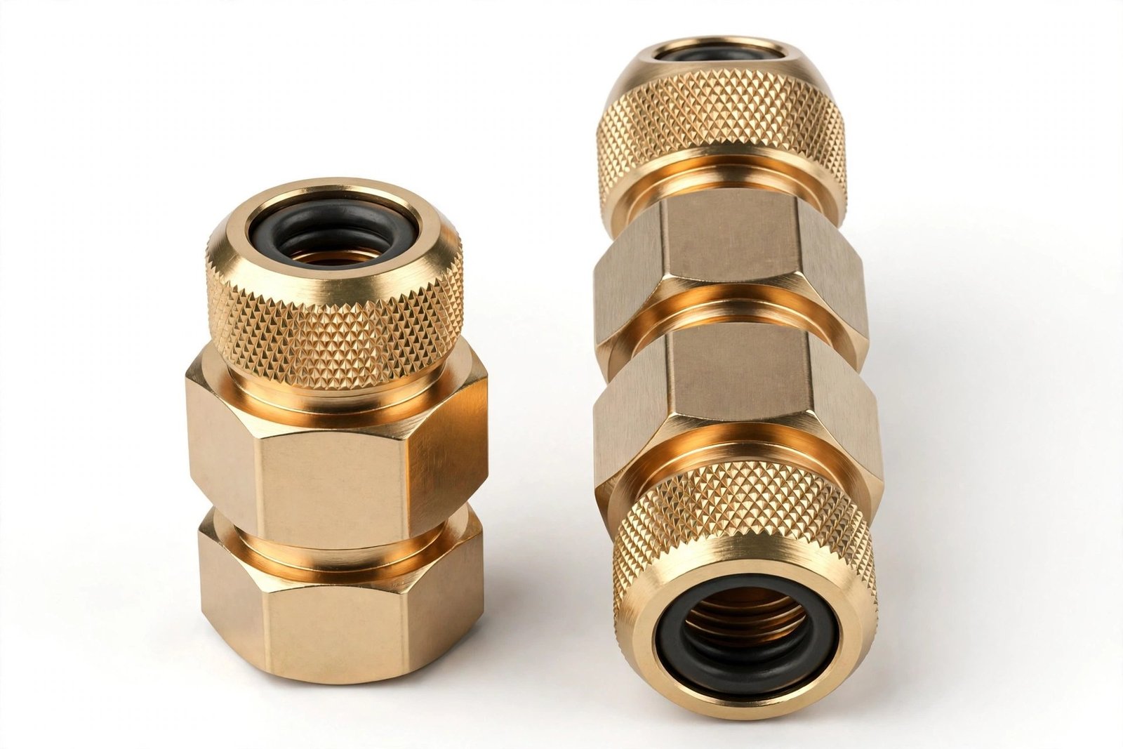 Brass double compression E1W cable glands manufactured in Jamnagar