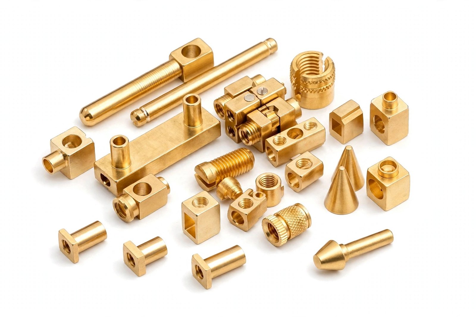 Brass MCB terminals, contact carriers and neutral link bar for switchgear